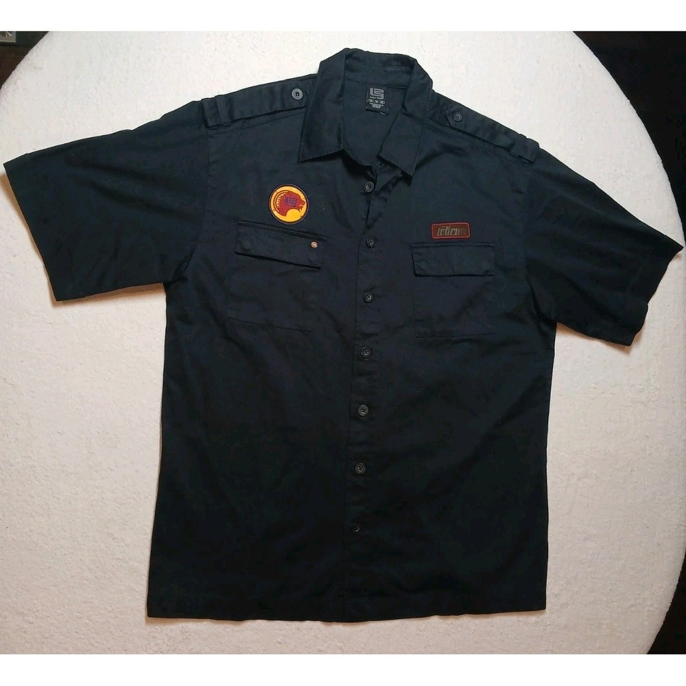 Nike NBA Lebron James Button Down Size XL Military King Shirt Black Shop Style